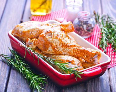 small banner marinating